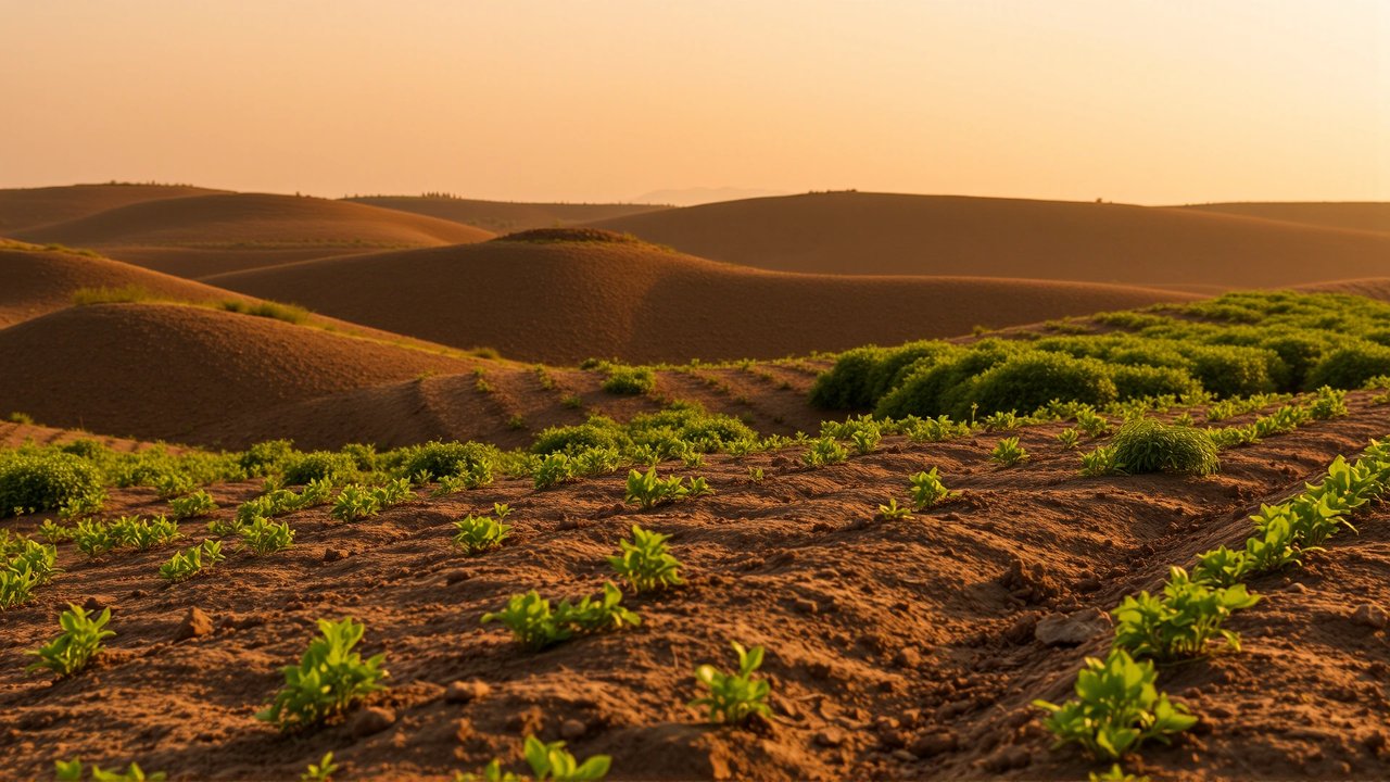 Cobertura vegetal: ahorro de agua en campo