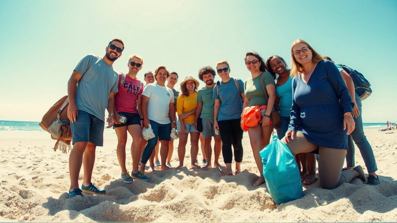 Voluntarios limpian playa, océano lleno de vida