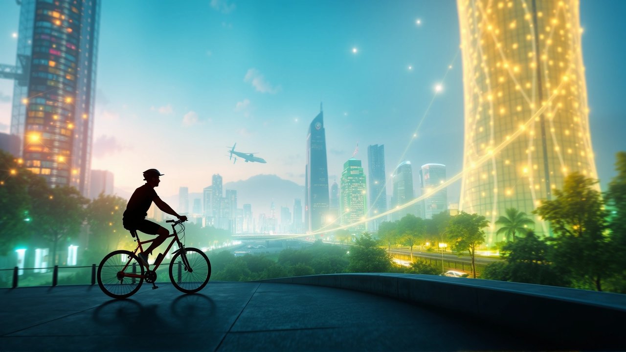 Ciclismo urbano: rutas seguras y brillantes