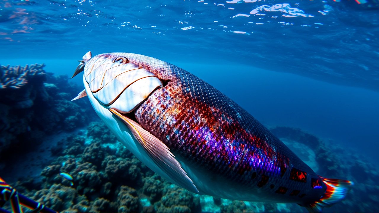 Pescado sostenible: belleza y mar tranquilo