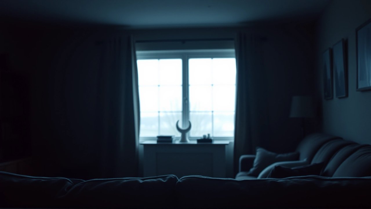 Ambiente apagado, ahorro energético, silencio inquietante
