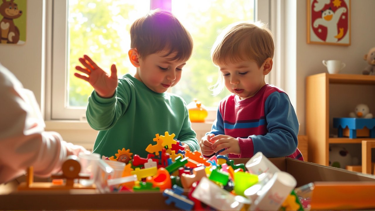 Niños aprendiendo a reciclar, ¡divertido!