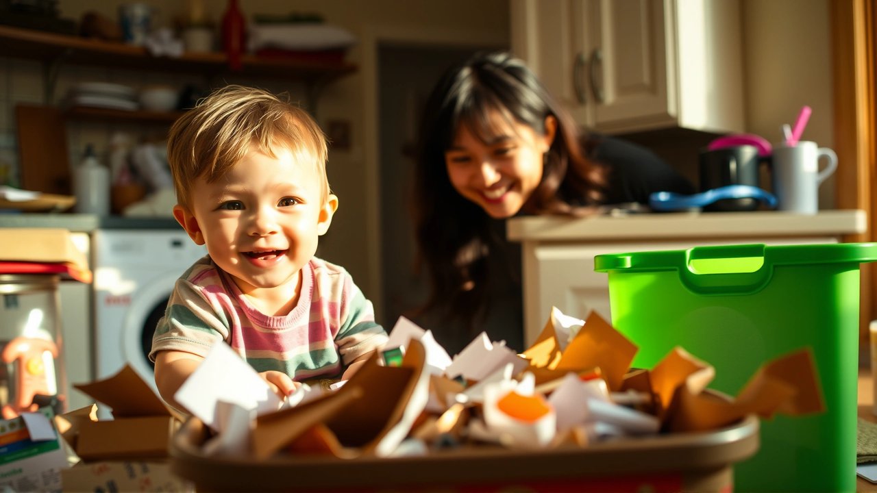 Familia reciclando: guía divertida y práctica
