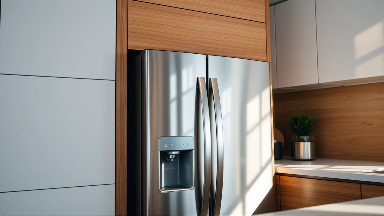 Refrigerador inteligente, cocina sostenible, menos desperdicio