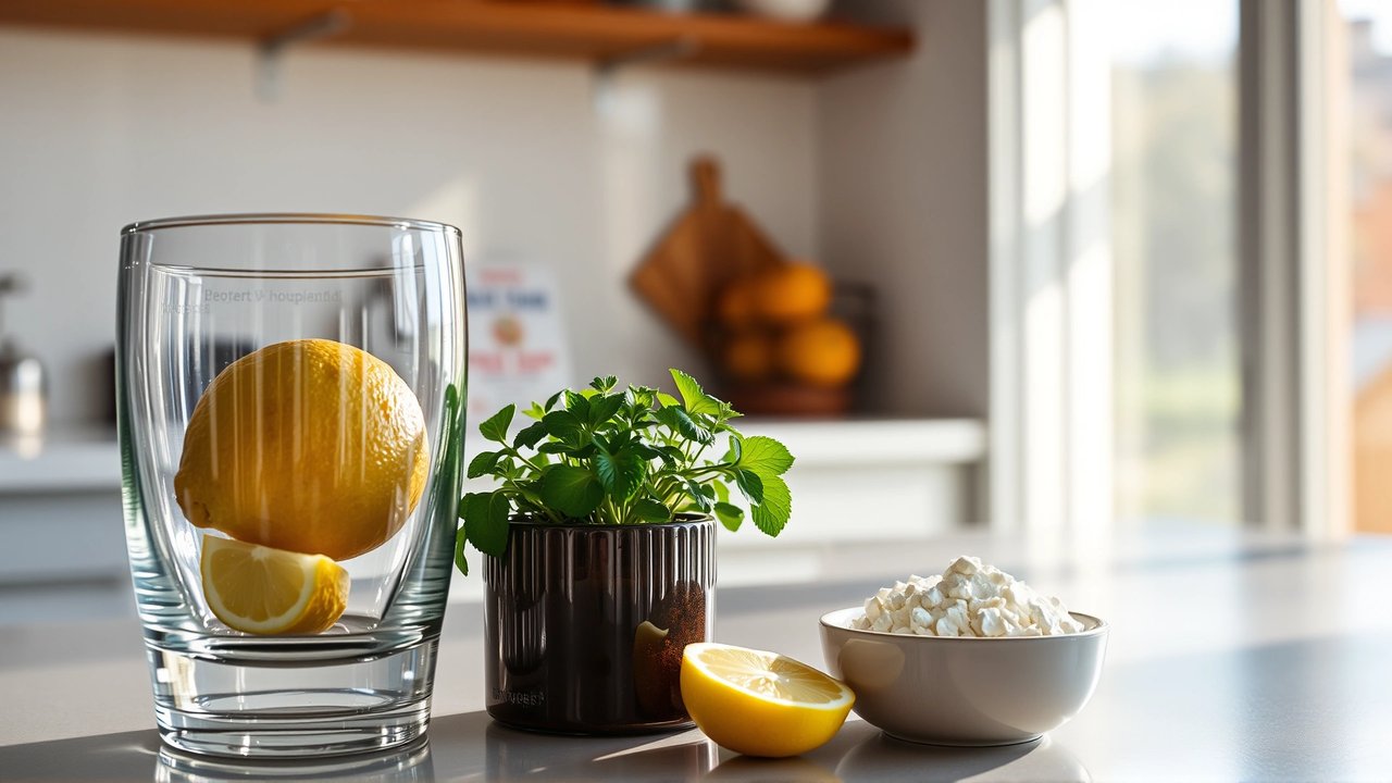Limpieza ecológica brillante y natural en cocina